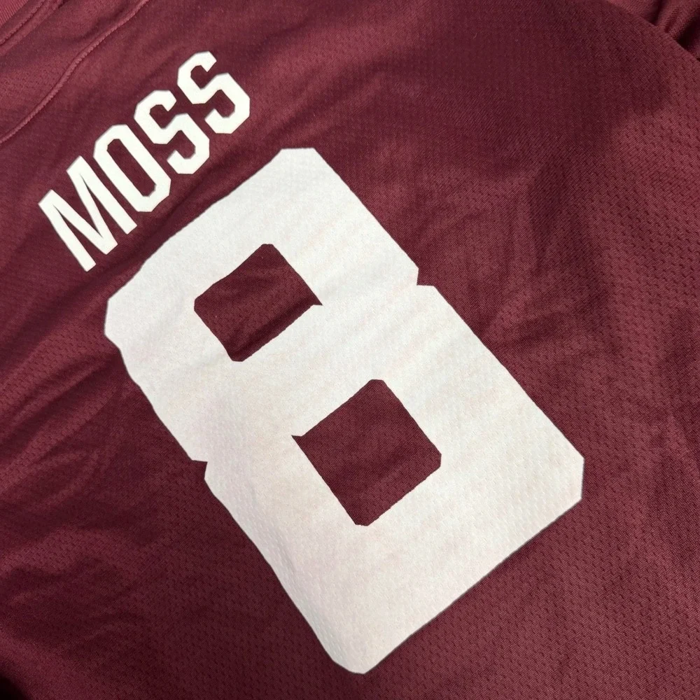 Adidas Texas A&M Aggies Moss 8 Football Jersey Maroon Mens Large Primegreen